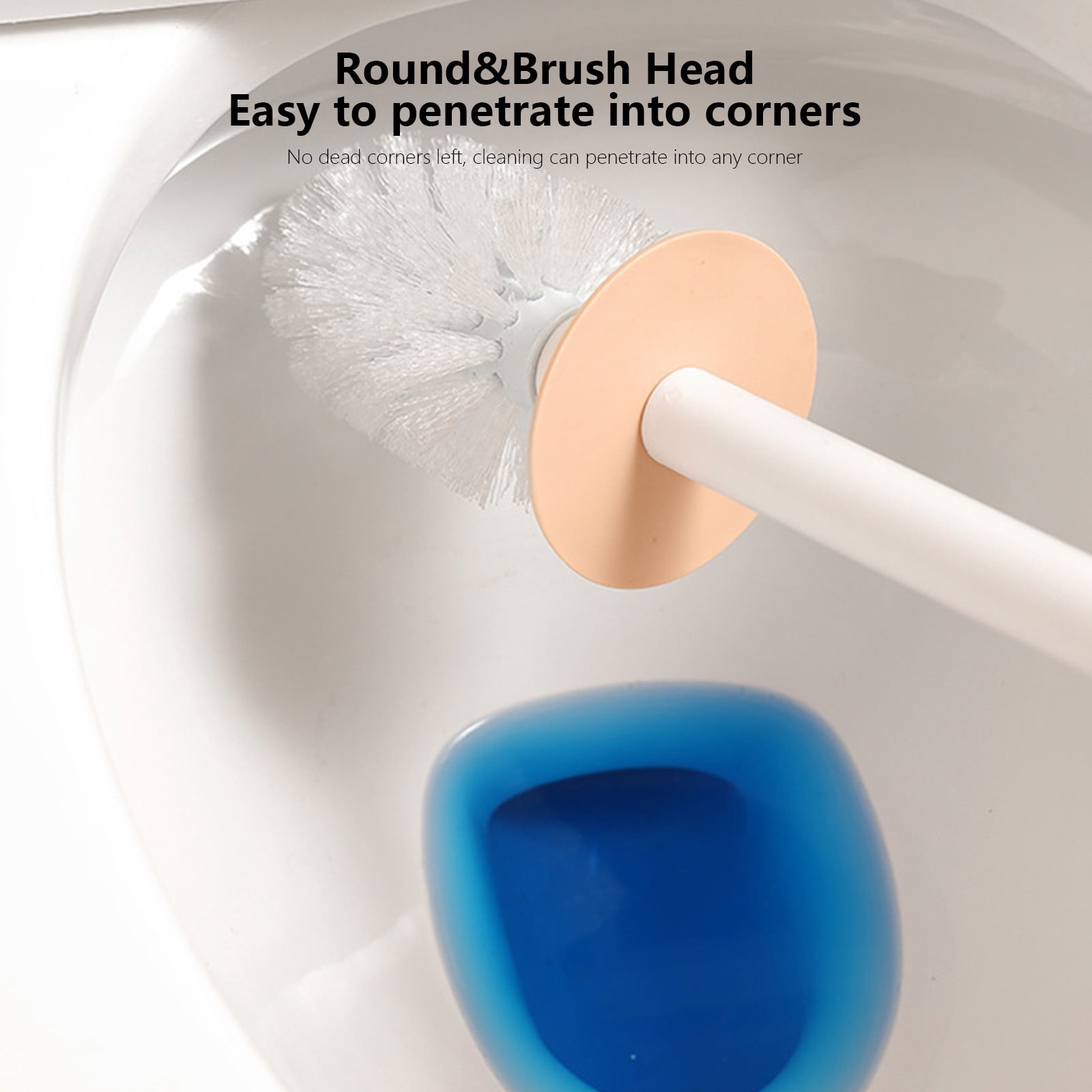 Plastic Toilet Bowl Brush And Base Set, Ice Cream Style Cleaning Kit ...