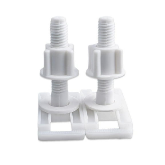 Plastic Toilet Seat Repair Kit Hinges Bottom Bolts Bathroom Screws Fitting