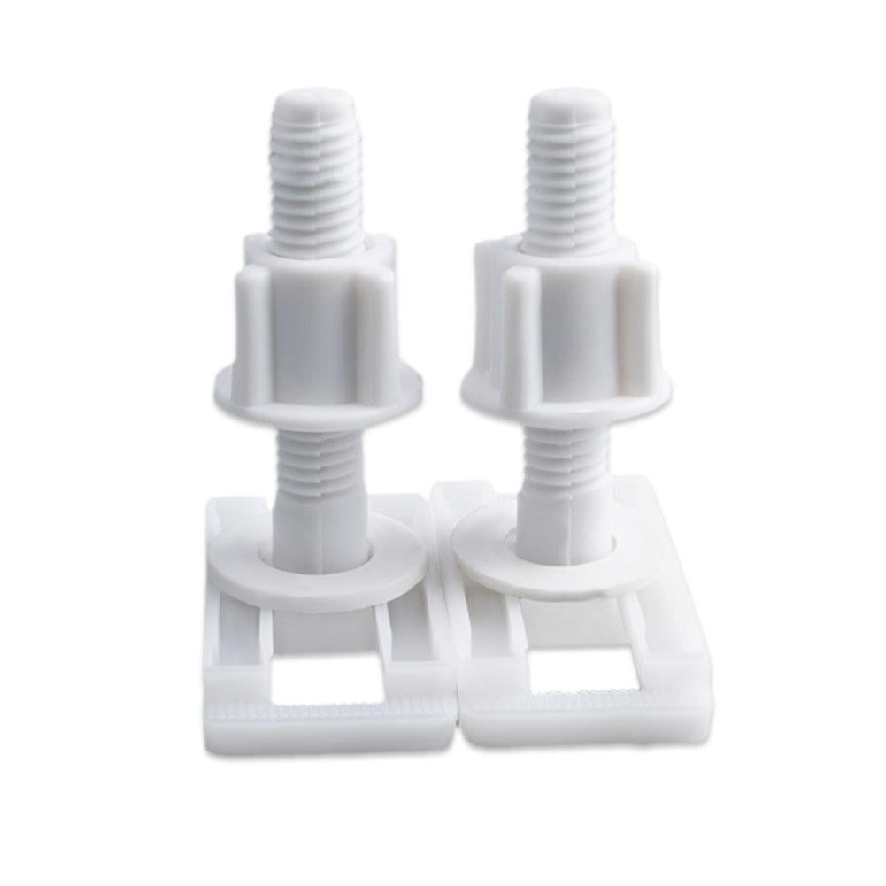 Plastic Toilet Seat Repair Kit Hinges Bottom Bolts Fitting Screws Bathroom K2S3