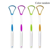 Plastic Tongue Scraper for Adults   Soft Tongue Cleaner for Bad Breath, Gentle Oral Care Tool Removes Plaque & Bacteria1pc