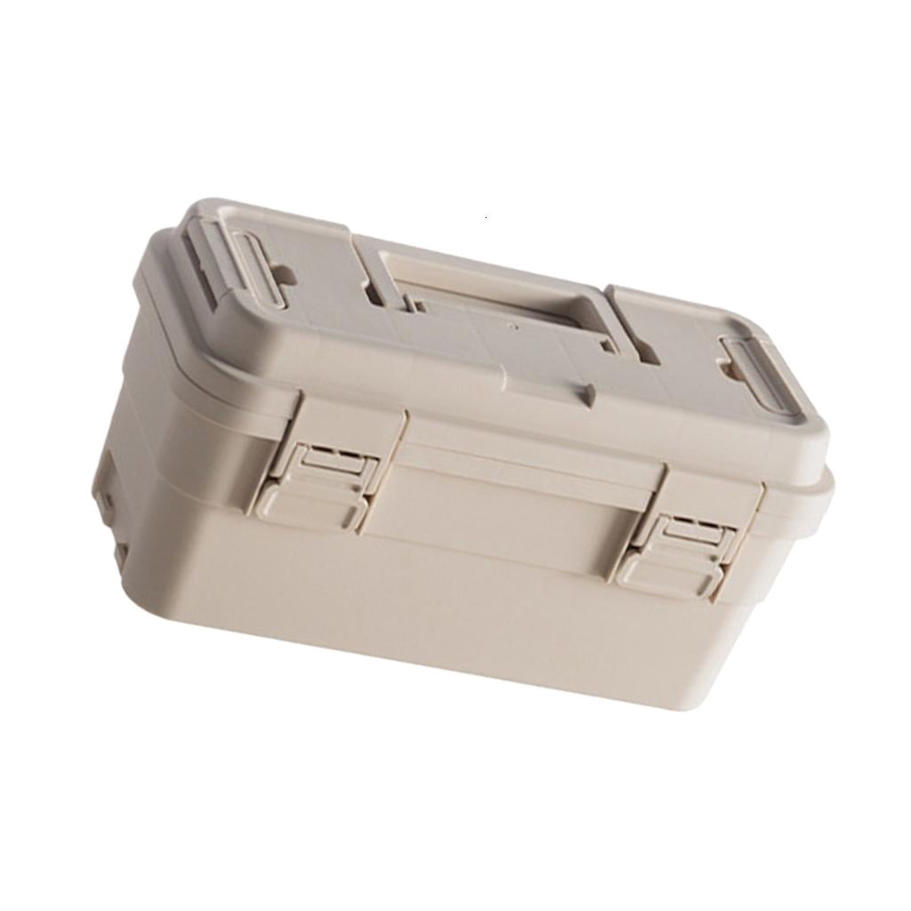 Plastic Tool Box Organizer Medium 6.5L And Small 4L Sizes Feature Secure Lock Layered Compartments For Efficient Storage