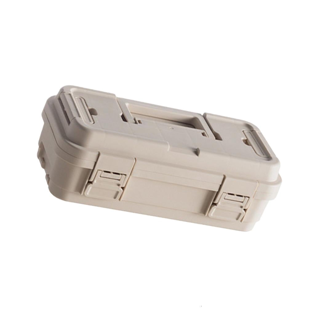 Plastic Tool Box Organizer Medium 6.5L And Small 4L Sizes Feature Secure Lock Layered Compartments For Efficient Storage