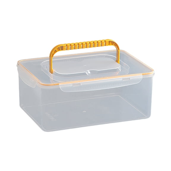 Plastic Tool Box with Handle,Heavy Duty Organizers Tool Box, Portable Tool Box Organizers for Household Workshops