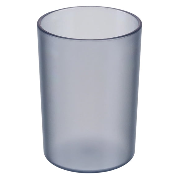 Plastic Toothbrush Cup,Makeup Brush Holder,Reusable Bathroom Tumblers,Stackable Bathroom Brushing Cup,Large Capacity Plastic Cup for Tooth Brushing and Drinking,2.95x4.13 inch(Grey)