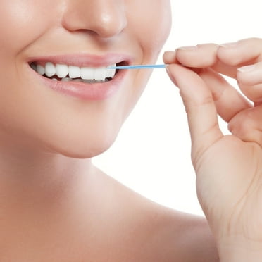 Plastic Toothpick 1100pcs Double-ended Toothpicks Home Cleaning Tool (2.56X0.08X0.08Inch)