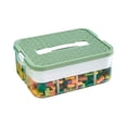 thumbnail image 1 of Plastic Toy Storage Box with Dividers Large Building Block Sorting Bin for Small Toys Creative Toy Organizer Green, 1 of 5