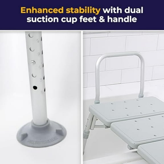 Plastic Transfer Bench for Bathtubs & Showers – Best Deal, Lightweight, Durable & Slip-Resistant, Easy Clean & Sturdy, Perfect for Seniors, Adults & Disabled Users
