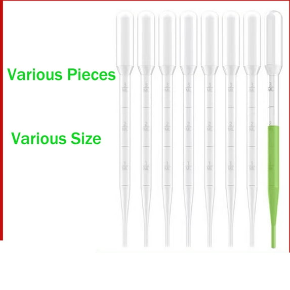 Plastic Transfer Pipettes 1/3/5/7/10ml,Essential Oils Pipettes,Gradulated