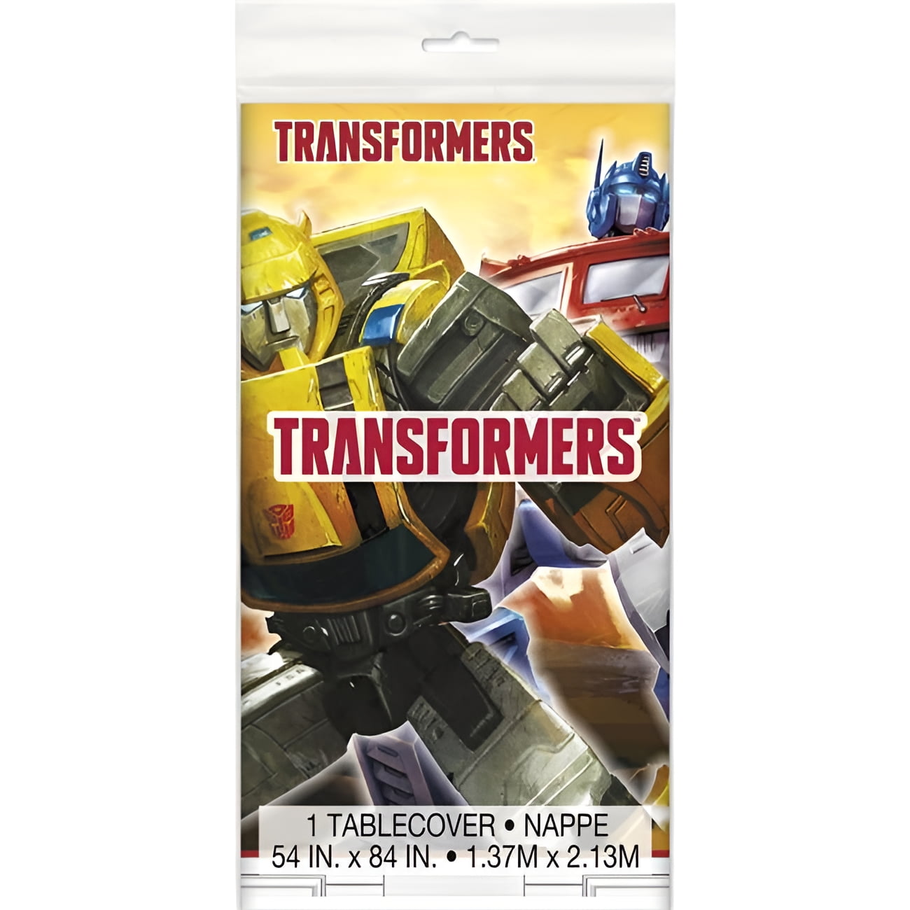 UNIQUE INDUSTRIES Plastic Transformers Party Tablecloth, 84 x 54in