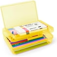 thumbnail image 1 of Plastic Translucent Pencil Box,Pencil Cases with Snap-Tight Lid for Pens, Pencils, Pen Organizer,Office Supplies, 1 Pack, Standard Size, 1 of 7