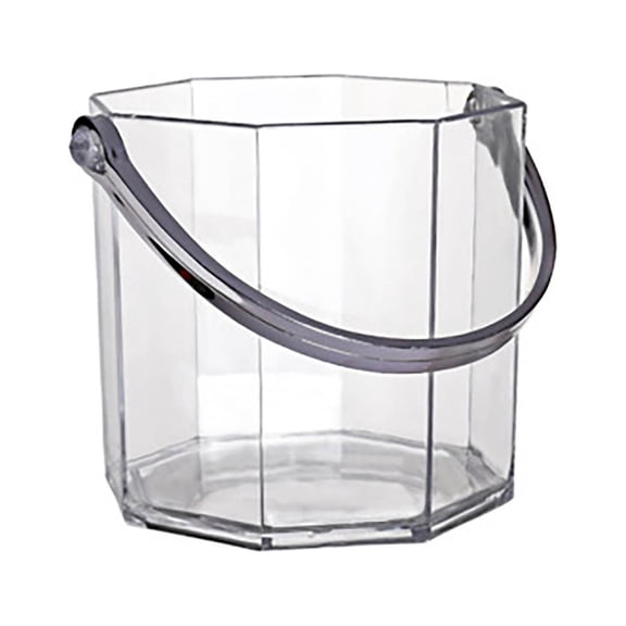 Transparent Ice Bucket - Sturdy, Shatterproof, See - through, for Home and KTV, Easy to Clean