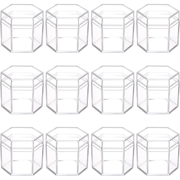 Plastic Transparent Storage Box for Candy Biscuit Clear 56x50x50mm Inner Diameter: 45mm diy
