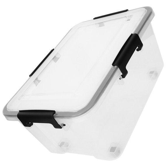Plastic Transparent Sundries Storage Case Sealed Box for Kitchen and Bedroom Use