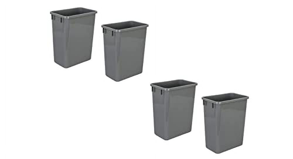 Plastic Trash Can Indoor Garbage Bin For Kitchen, Home, Office & Use