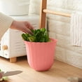 thumbnail image 1 of Plastic Trash Can with Pressure Ring - Small Wastebasket for Kitchen Bathroom Bedroom Office Dormitory - Compact Garbage Bin with Lid for Home Organization - 1 Pack 7.87x6.5x6.5 Inch, 1 of 6