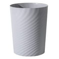 thumbnail image 1 of Plastic Trash Can, Slim Waste Basket, 12 L/ 3.1 Gallon Capacity Round Garbage Can for Bathroom, Laundry Room, Kitchen, Dorm, Bedroom, Office, Living Room, Study, Compact Spaces(Grey), 1 of 8