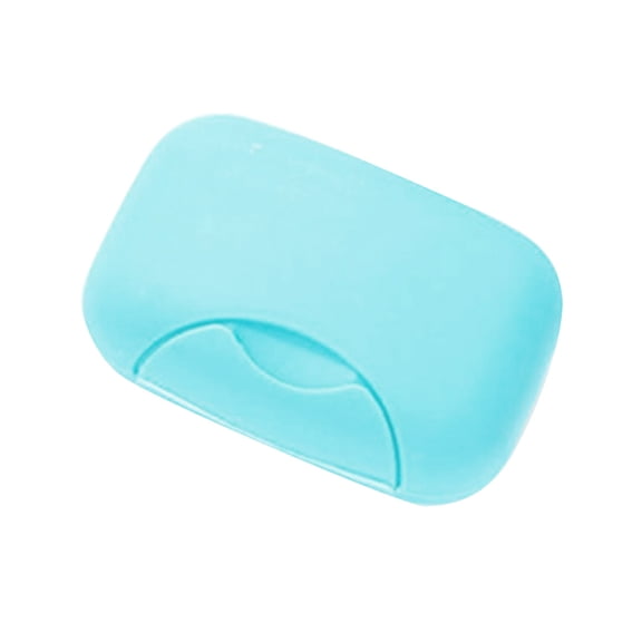 Plastic Travel Soap Dish Box Case Holder Hygienic Easy to Carry(Blue)