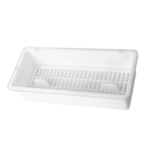 Plastic Trays Chopsticks Box Drain Drying Holder Silverware Pallet Utensil for Drawer