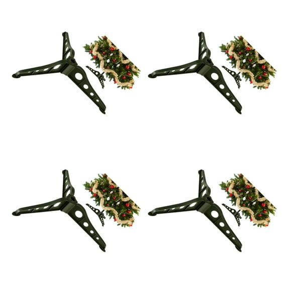 PartyKindom Christmas Tree Stand Green Plastic Smooth Edges Corrosion Resistant