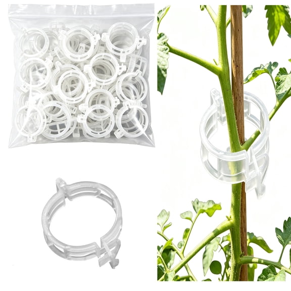 Plastic Trellis Plant Support Clips for Support, Grape and Tomato Vine, Vegetables Plants, Garden Clips to Grow Upright Makes Plants Healthier