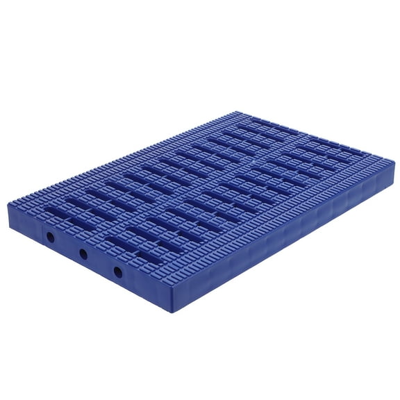 OFFIGAM Blue Plastic Trench Drain Grate with Debris Filtration for Sewer Drainage Systems