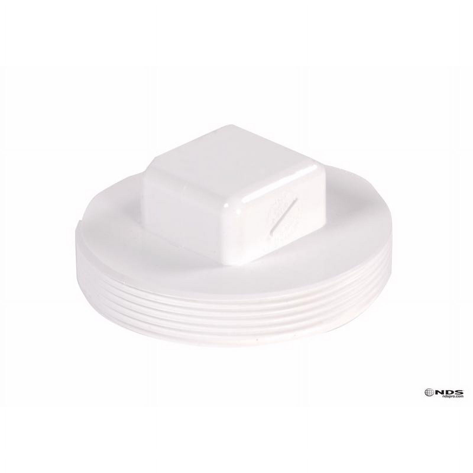 NDS 6 in. MPT PVC Cleanout Plug Solvent Weld Fitting — Residential Use ...
