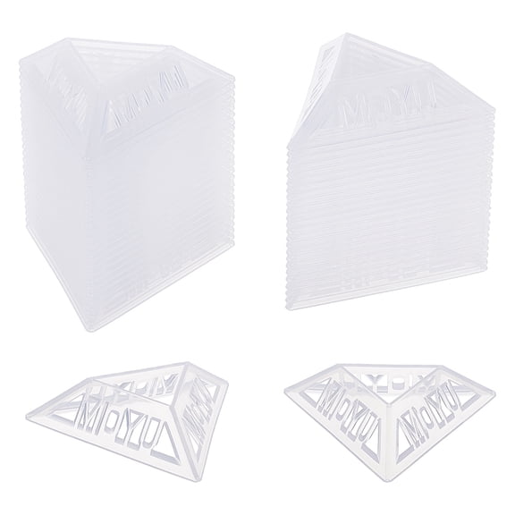 Plastic Triangle Speed Magic Cubes Base Holder Frame Accessories Puzzle Cube Organize Clear 6.4x7.4x2cm DIY