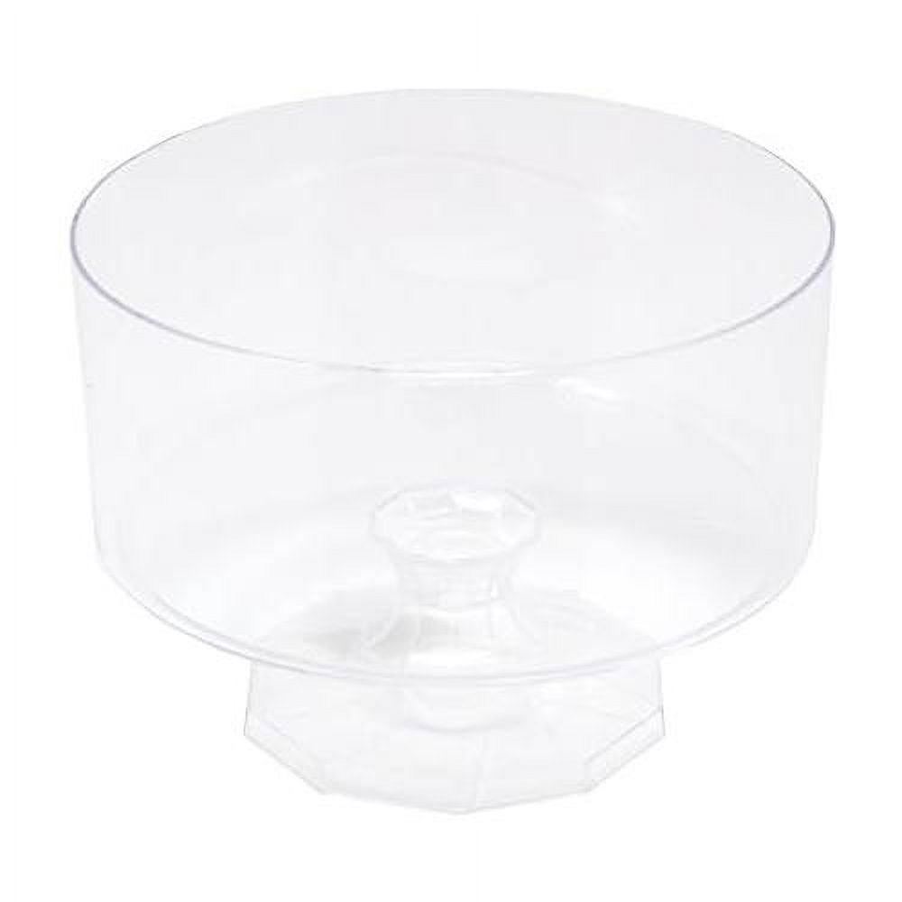 Plastic Trifle Pedestal Bowl, Clear, 41/4Inch
