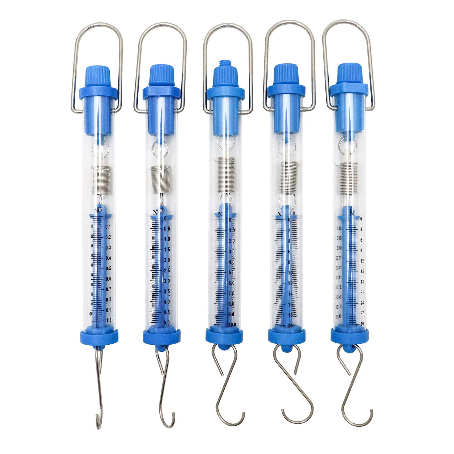 Plastic Tubular Spring Scale - 1N, 5N, 10N, 20N, 30N Capacity, Grams ...