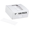 thumbnail image 1 of Plastic Twist Bag Ties 7"-White-(100Pcs) Reusable Twist Ties for Multiple uses, 1 of 7