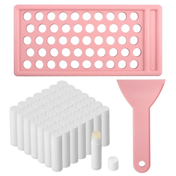 Plastic Twist up Lip Balm Tube Compact Multipurpose Empty Lipstick Tube With Filling Tray Spatula for DIY Chapstick Solid Perfume