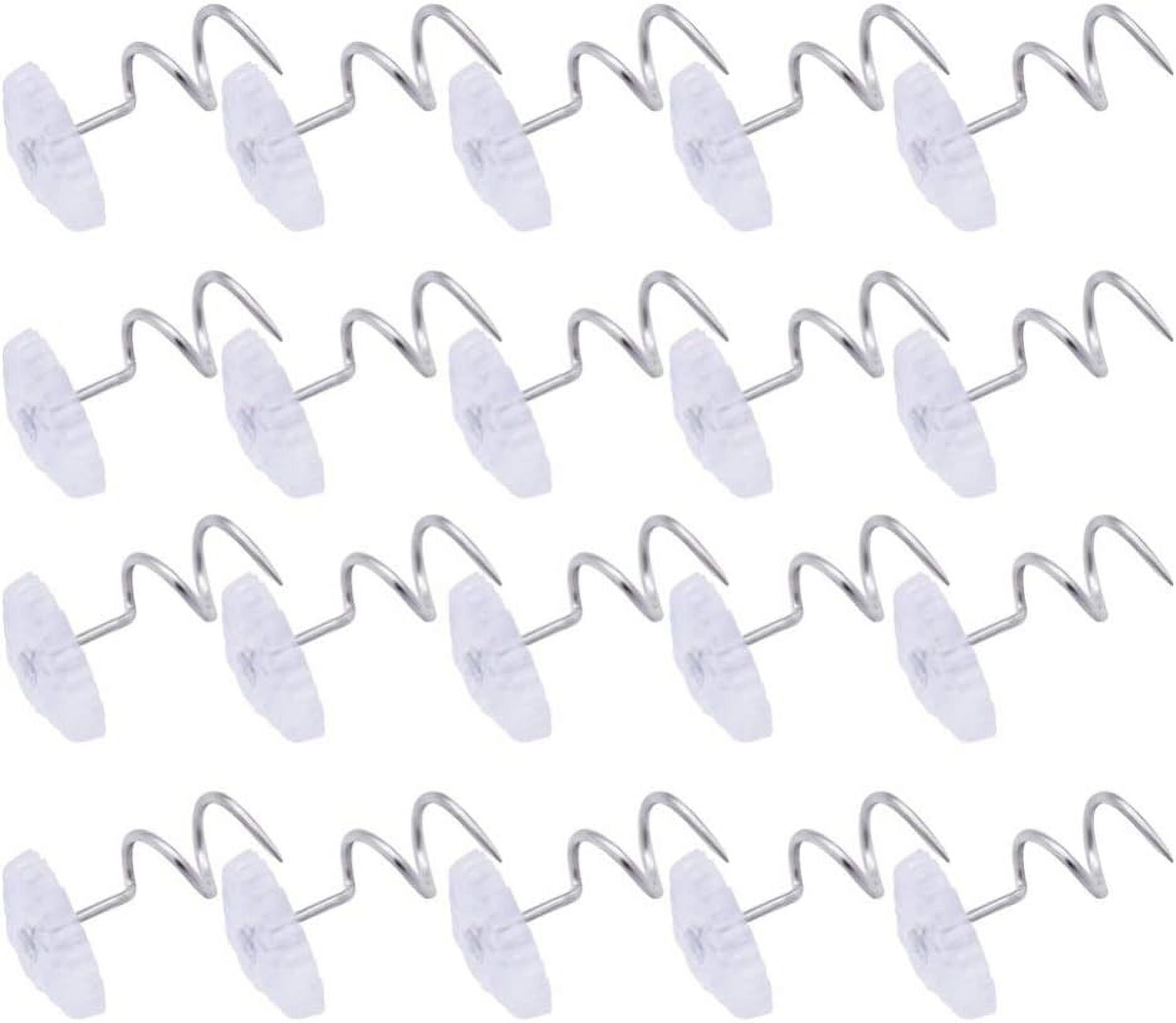 Plastic Twisted Pin 60pcs Clear Heads Twist Pins Screw Pins Stainless