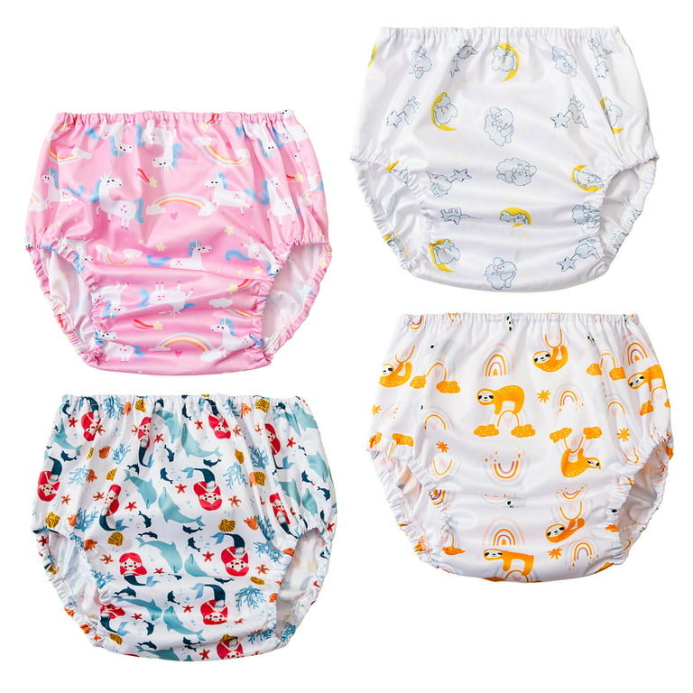 SMULPOOTI 8 Packs Plastic Underwear Covers for Potty Training Rubber Pants  for Toddlers Rubber Training Pants for Toddlers Plastic Diaper Covers