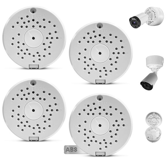 Plastic Universal Security Camera Junction Box 4 Pack Abs Mounting Bracket For Cctv Cameras