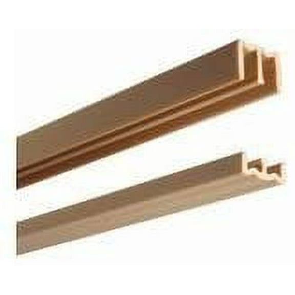 Knape & Vogt Plastic Upper Guide and Lower Track Set, for 1/4" By-Passing Doors, Residential Use, Standard Application