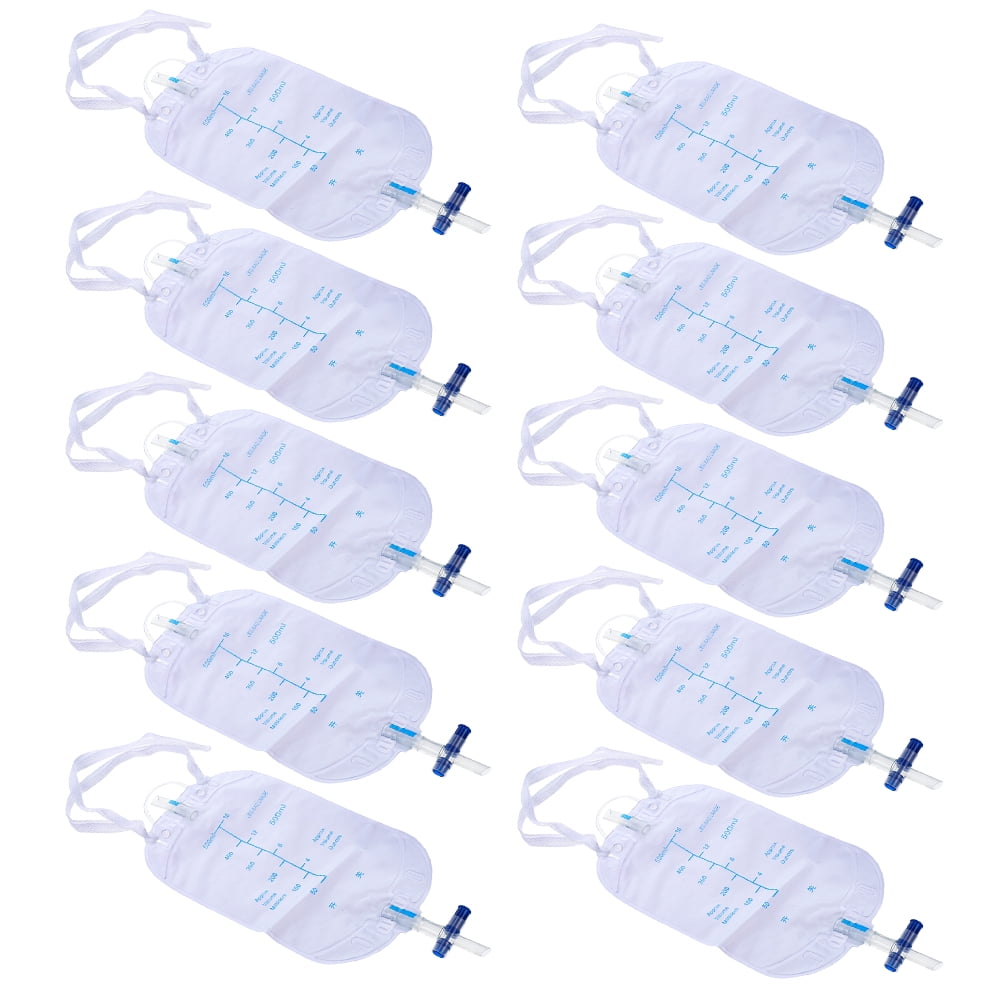 Plastic Urine Bags Pvc Whistles Emergency Catheters for Men Baby Drainage 10 Pcs