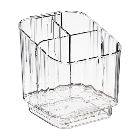 Plastic Utensil Organizer with Multiple Compartments for Kitchen Office Desk Storage and Organization Solution