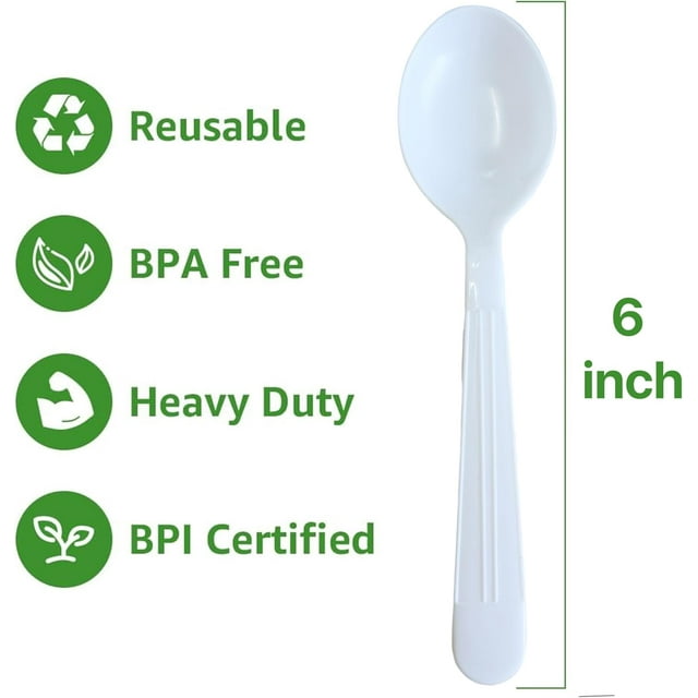 Plastic Utensils Spoon Individual Packaging Silverware Bulk Pack