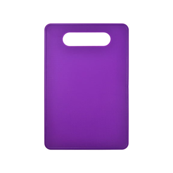 Plastic Utility Cutting Board with Handles, Food Safe PP Material, Thick Chopping Board with Easy Grip Handle for Kitchen, Dishwasher Safe, 11.4x7.5In