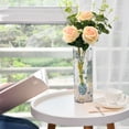 thumbnail image 1 of Plastic Vase 11.8"×3.9" Translucent Cylinder Vase Durable Flower Vase Storage Bottle for Modern Home Wedding Decor Blue Easter Bunnies and Eggs, 1 of 6