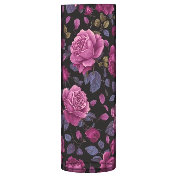 Plastic Vase 11.8 x 3.9 Inch Vase Transparent Non-Breakable Plastic Ornamental Culture Bottle Storage Jar Modern Family Wedding Decoration Beautifui Rose Pink