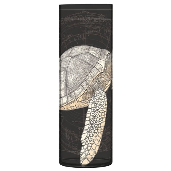 Plastic Vase 11.8 x 3.9 Inch Vase Transparent Non-Breakable Plastic Ornamental Culture Bottle Storage Jar Modern Family Wedding Decoration Big Gray Turtle
