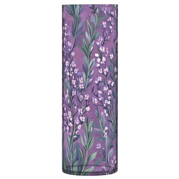 Plastic Vase 11.8 x 3.9 Inch Vase Transparent Non-Breakable Plastic Ornamental Culture Bottle Storage Jar Modern Family Wedding Decoration Cartoon Purple Lavender Seamless