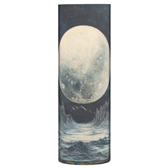 Plastic Vase 11.8 x 3.9 Inch Vase Transparent Non-Breakable Plastic Ornamental Culture Bottle Storage Jar Modern Family Wedding Decoration Pretty Cool Moon