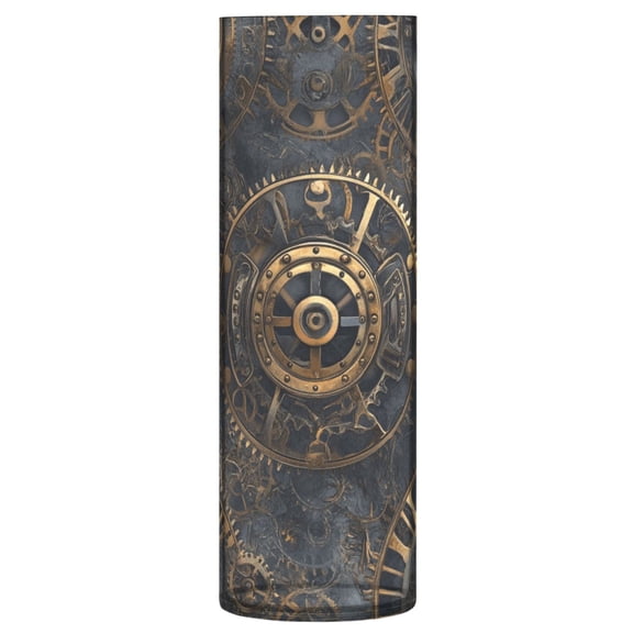 Plastic Vase 11.8 x 3.9 Inch Vase Transparent Non-Breakable Plastic Ornamental Culture Bottle Storage Jar Modern Family Wedding Decoration Steampunk Gears