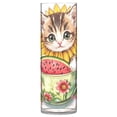 thumbnail image 1 of Plastic Vase 11.8 x 3.9 Inch Vase Transparent Non-Breakable Plastic Ornamental Culture Bottle Storage Jar Modern Family Wedding Decoration Teacup Orange Kitten, 1 of 6