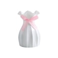 thumbnail image 1 of Plastic Vase Decorative, Small Tabletop Vase for Home Decor, Faux Ceramic Finish, Living Room Accent, 6.3 Inches, 1 of 7