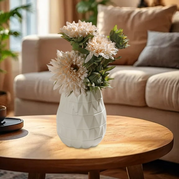 Plastic Vase for Flower Arrangement, Decorative Vase for Dried Flowers, Home Decor Centerpiece for Christmas Mantel Display, Tabletop Flower Pot and Living Room Tv Cabinet Decor Akmoler