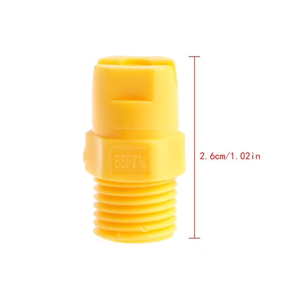 hejhncii Plastic Vee Jet Flat Fan Spray Nozzle 1/8"1/4" 1/2" Cleaning Washing Accessory for Industry Processing Water Dispenser