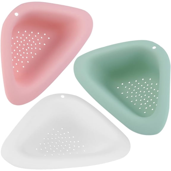Plastic Vegetable Colander with Drain Holes, 3pcs